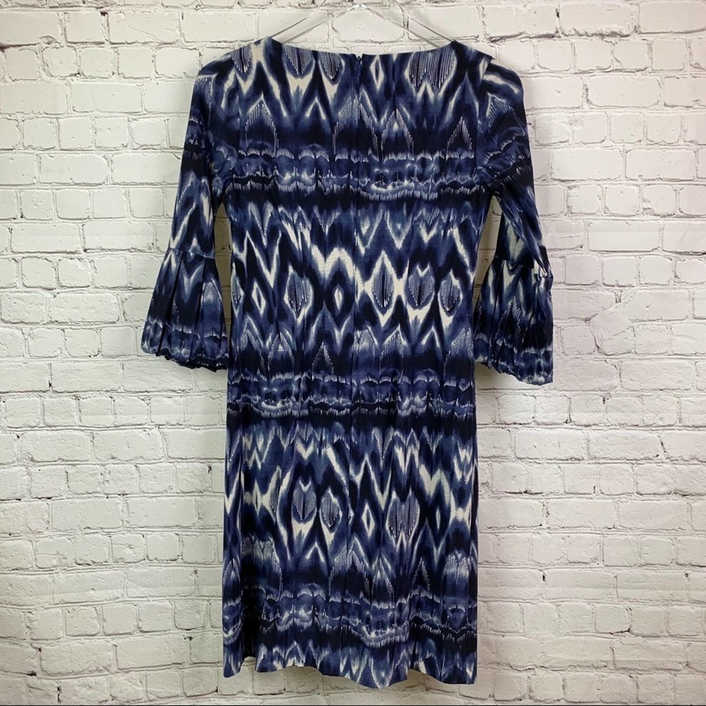 NICOLE Miller Blue&Cream Dress Small - Picture 2 of 5
